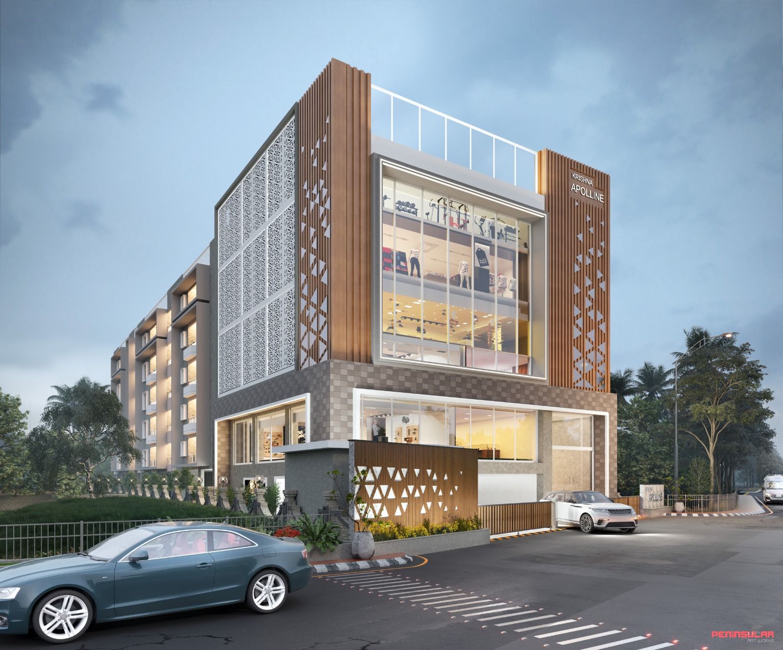 Krishna Developers construction company office and project team
