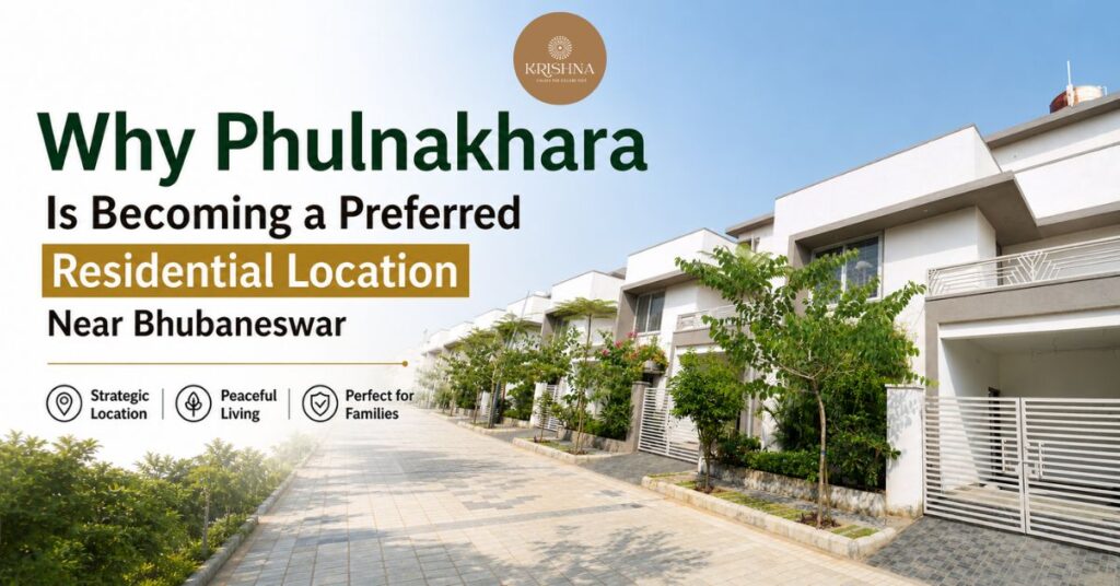 premium villa community in Phulnakhara near Bhubaneswar with greenery and modern homes